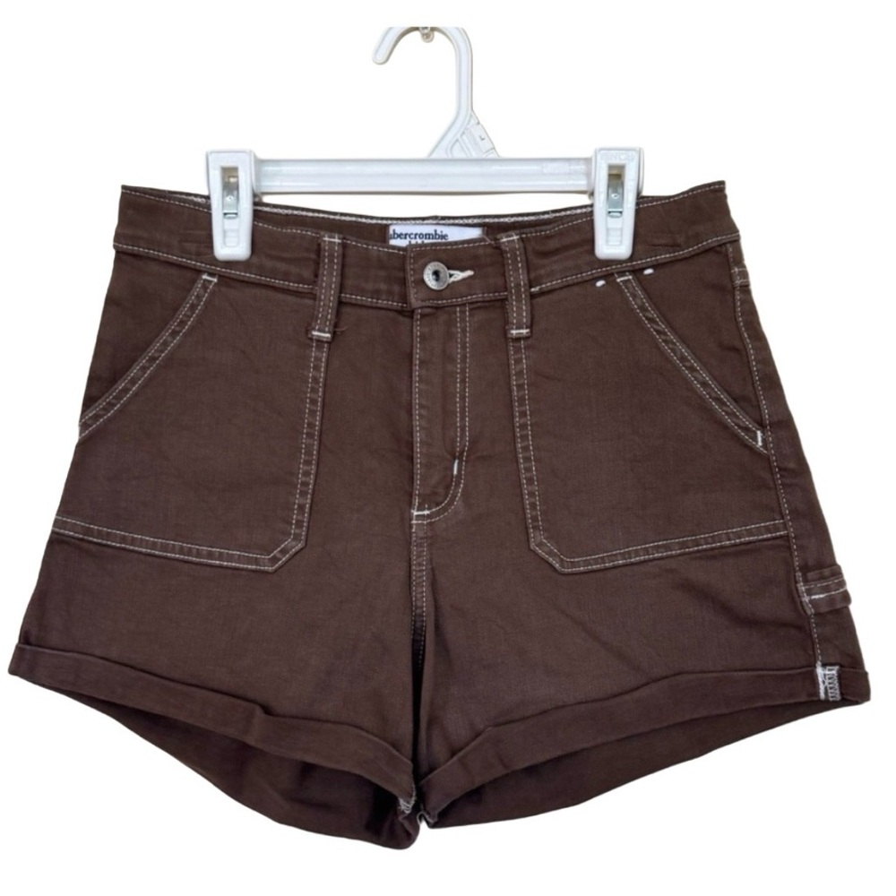 Abercrombie Kids Dark Brown Cargo Shorts